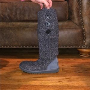 UGG Lattice Cardy Charcoal Boots